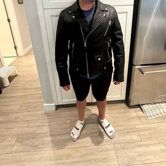 Men’s Mackage leather biker jacket - Picture 13 of 16